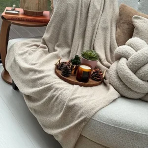Teddy Bedspread Beige