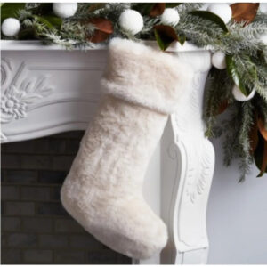 Christmas Tree Plush Ornament Stocking