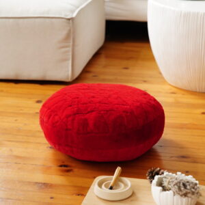 Premium 50x50cm Square Plush Floor Cushion – Thick High-Density Seating Pillow for Radiator Bench & Boho Decor