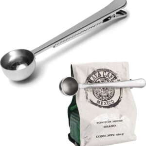 Stainless Steel Coffee Scoop with Bag Clip