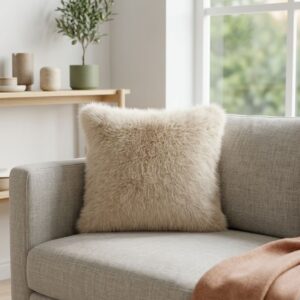 Lolita Luxury Plush Faux Fur Pillow Cover(43x43 cm)