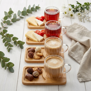 8-Piece Double-Walled Espresso Cup Set for 4 – 80ml