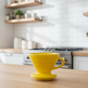 Ceramic V60 02 Coffee Dripper (Mustard Yellow)