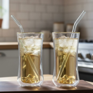 2-Piece Double-Walled Glass Tumbler Set (300ml)