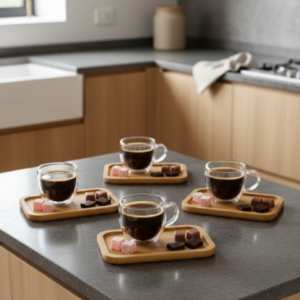 8-Piece Double-Walled Espresso & Tea Cup Set for 4 – 100ml