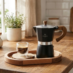 6-Cup Moka Pot Stovetop Espresso Maker 300 ml