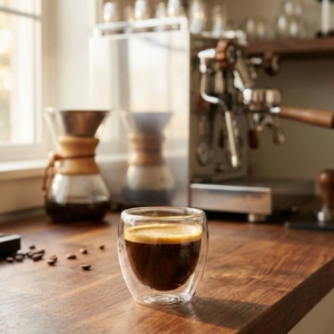 6-Piece Double-Walled Espresso Glass Set – 80ml