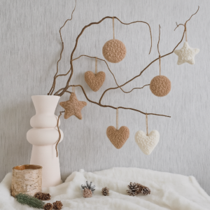 3-Piece Teddy Bouclé Decorative Hanging  Set