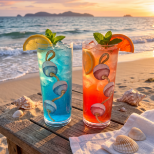 Marine Shatterproof Fender Pattern Vodka & Gin Cocktail Glass Set of 2 - Boat & Yacht Highball Glasses